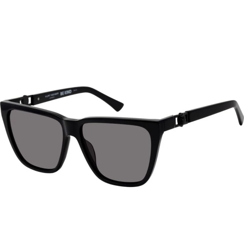 Kurt Geiger Black Square Polarized Sunglasses New
